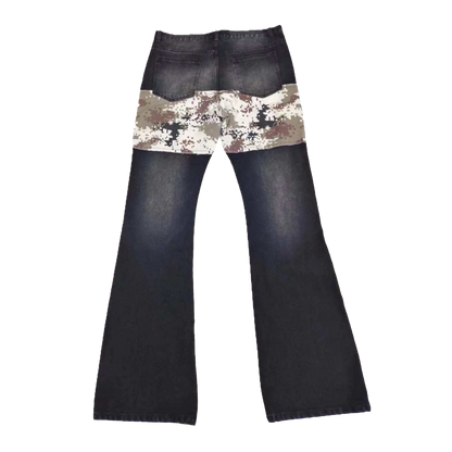 Black Digital Camo Hybrid Denim